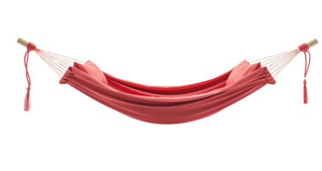 Stylish cozy hammock on transparent background