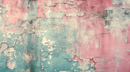 damaged cracked old wall as wallaper background illustration