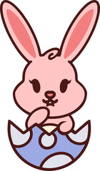 cute kawaii easter bunny