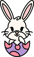 cute kawaii easter bunny