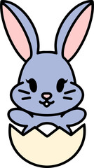 cute kawaii easter bunny