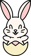 cute kawaii easter bunny