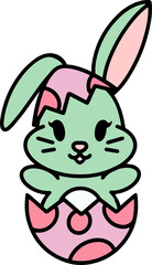 cute kawaii easter bunny
