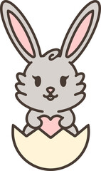 cute kawaii easter bunny