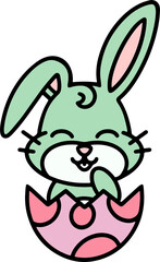 cute kawaii easter bunny