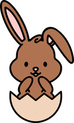 cute kawaii easter bunny