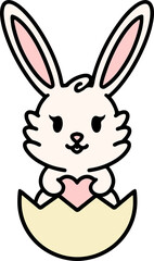 cute kawaii easter bunny