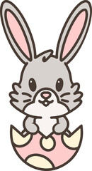 cute kawaii easter bunny