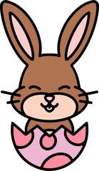 Obraz premium easter rabbit and egg