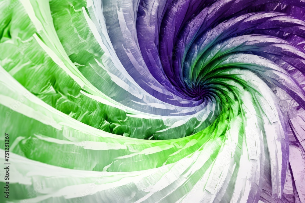 Aufkleber vibrant spiral design with multiple colors. generative ai.