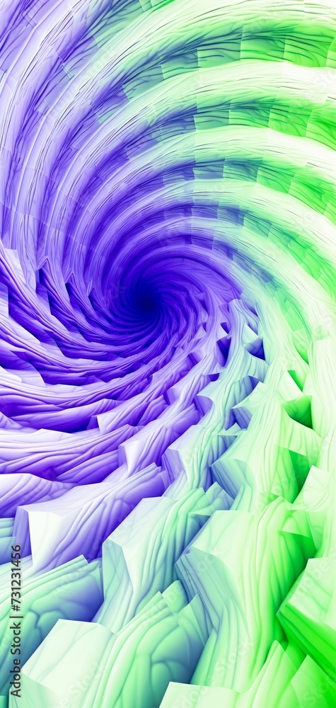 Poster computer generated image of colorful swirl. generative ai.