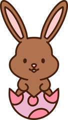 Obraz premium easter bunny simple cartoon