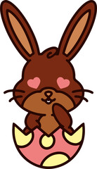 Obraz premium easter bunny simple cartoon
