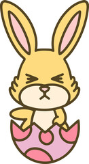 easter bunny simple cartoon