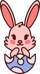 Obraz premium easter bunny simple cartoon