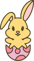 Obraz premium easter bunny simple cartoon
