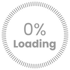 0% Loading. 0% circle diagrams Infographics vector, 0 Percentage ready to use for web design ux-ui