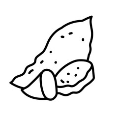 Sweet Potato cartoon doodle