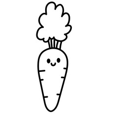 carrot cartoon doodle