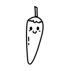 chili cartoon doodle