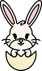 easter bunny in egg