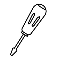 Screwdriver doodle cartoon
