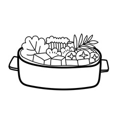 Suki hot pot doodle cartoon