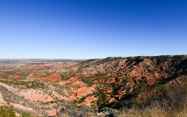 Fototapeta premium View from Hamblen Drive Overlook, between Claude and Silvertown Texas