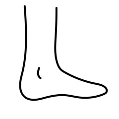 foot doodle cartoon