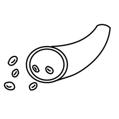 blood artery doodle cartoon