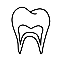 tooth doodle cartoon