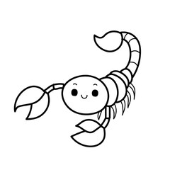scorpion doodle cartoon