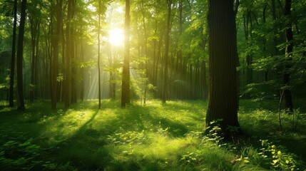 Obraz premium forest background, copy space