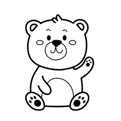 bear doodle cartoon