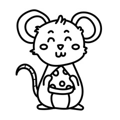 rat doodle cartoon