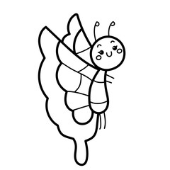 butterfly doodle cartoon