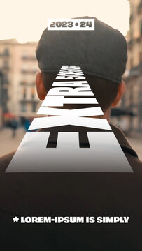 Abstract Text Animated Social Media Story