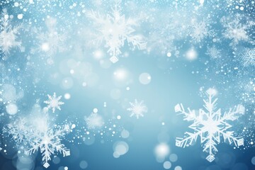 Fototapeta na wymiar Pearl christmas card with white snowflakes vector illustration