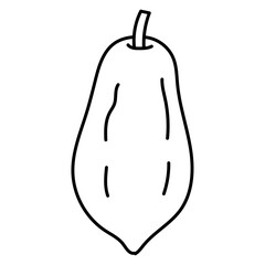 papaya cartoon doodle