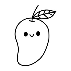 mango cartoon doodle