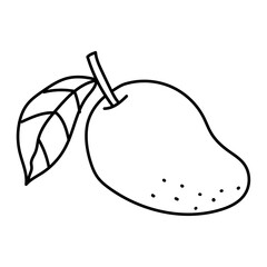 mango cartoon doodle