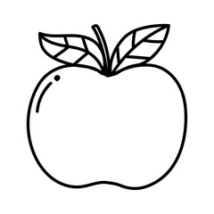 apple cartoon doodle