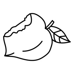 peach cartoon doodle