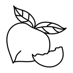 peach cartoon doodle