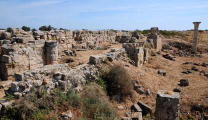 Obraz premium Salamis Ancient City in Cyprus.
