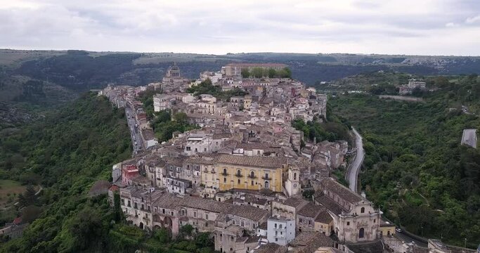 ragusa sicily italy drone 4k
