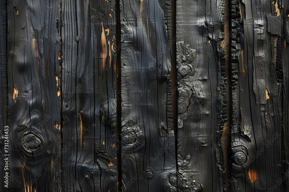Poster burnt wood texture background providing a unique and rustic visual element for creative projects emp