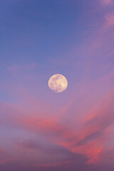 moon and clouds