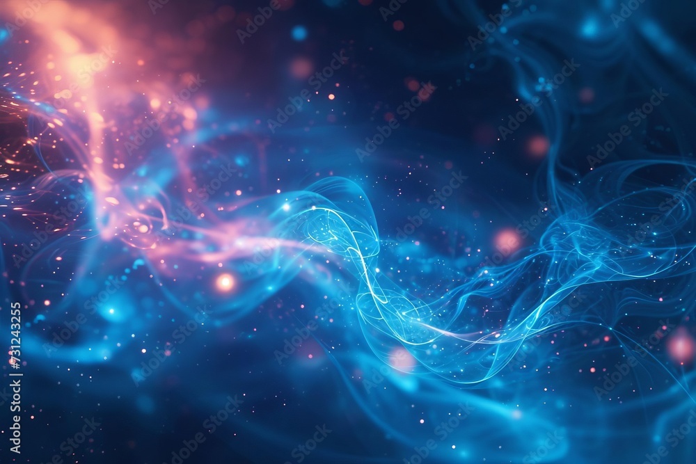 Poster energy flow background offering a dynamic and abstract representation of power movement and the inte