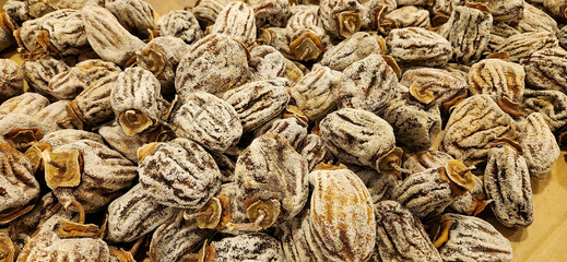 Paradise dates are displayed on the counter in Istanbul Grand Bazaar